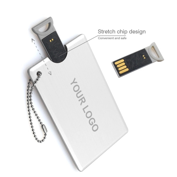 Pull Out Metal USB Business Card - Pull Out Metal USB Business Card - Image 0 of 4