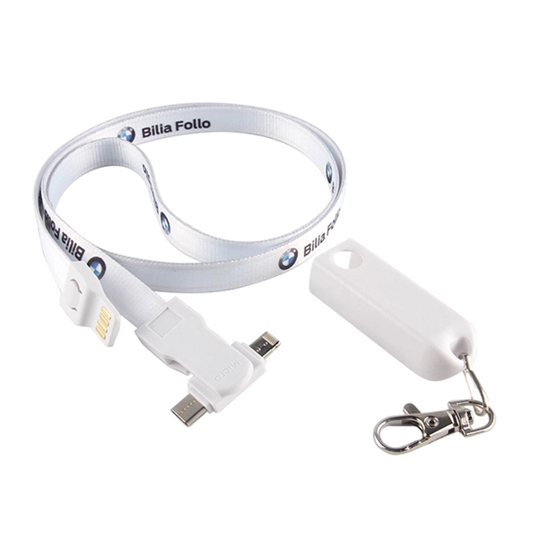 3-in-1 Handy Polyester Wrist Charging Cable - 3-in-1 Handy Polyester Wrist Charging Cable - Image 1 of 5