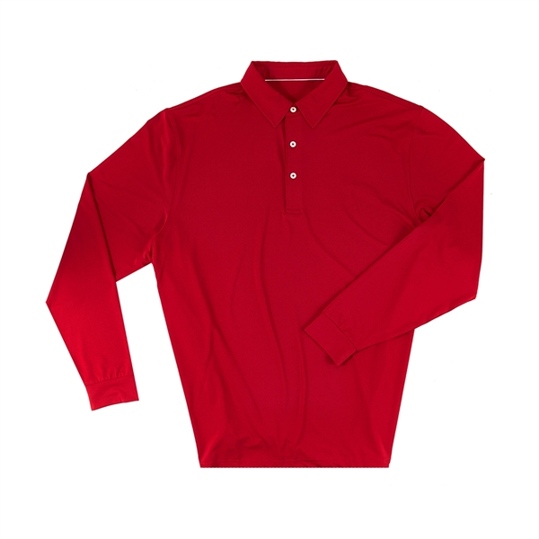 Instock Ecotec Men's Long Sleeve Polo - Instock Ecotec Men's Long Sleeve Polo - Image 1 of 5