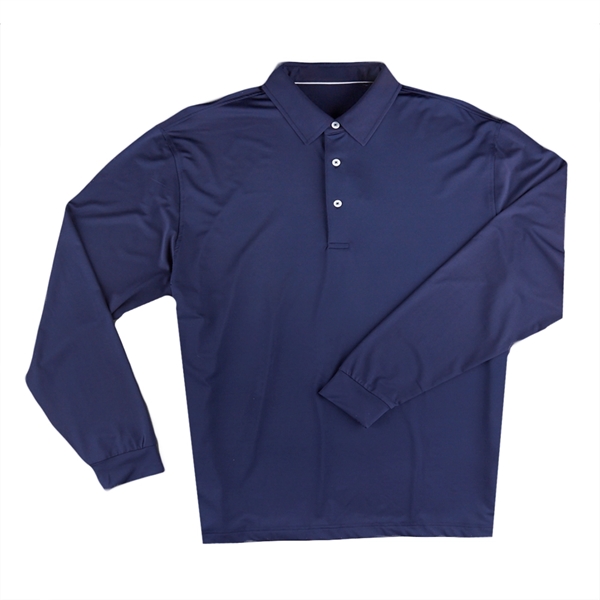 Instock Ecotec Men's Long Sleeve Polo - Instock Ecotec Men's Long Sleeve Polo - Image 2 of 5