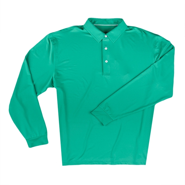 Instock Ecotec Men's Long Sleeve Polo - Instock Ecotec Men's Long Sleeve Polo - Image 4 of 5