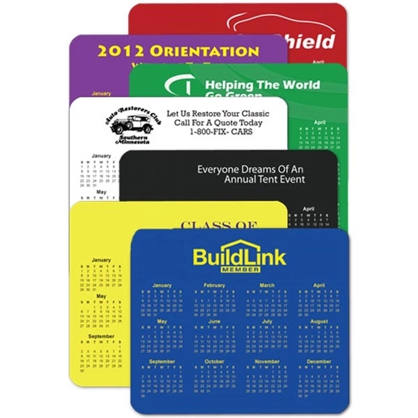 Customized Horizontal Calendar Mouse Pad - Customized Horizontal Calendar Mouse Pad - Image 0 of 11