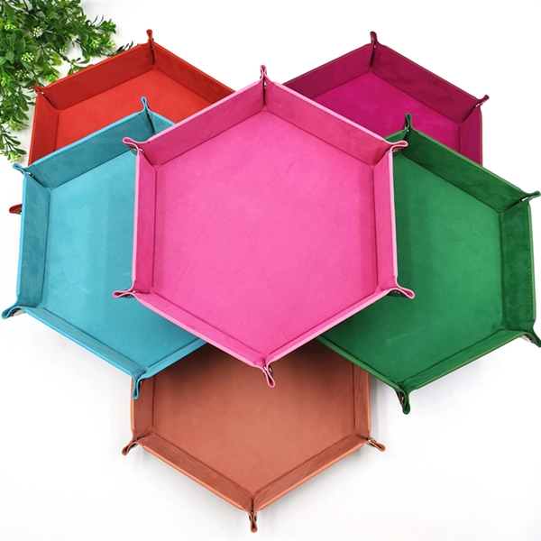 PU Leather Collapsible Desk Sundries Storage Tray - PU Leather Collapsible Desk Sundries Storage Tray - Image 1 of 2