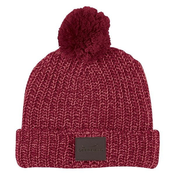 Grace Collection Pom Beanie With Cuff - Grace Collection Pom Beanie With Cuff - Image 8 of 52