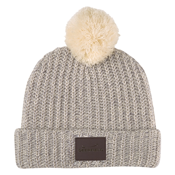 Grace Collection Pom Beanie With Cuff - Grace Collection Pom Beanie With Cuff - Image 11 of 52