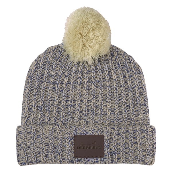 Grace Collection Pom Beanie With Cuff - Grace Collection Pom Beanie With Cuff - Image 13 of 52