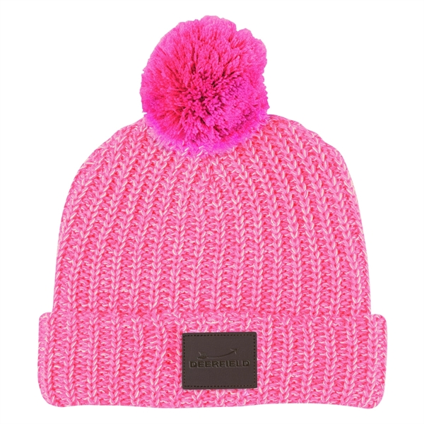 Grace Collection Pom Beanie With Cuff - Grace Collection Pom Beanie With Cuff - Image 19 of 52