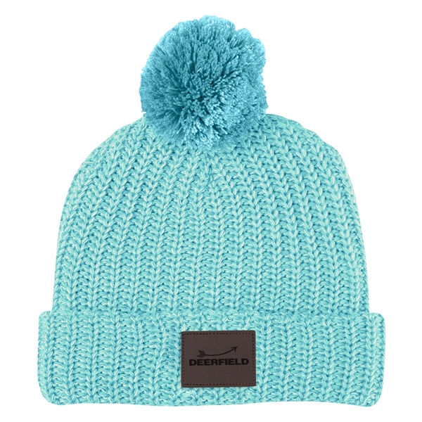 Grace Collection Pom Beanie With Cuff - Grace Collection Pom Beanie With Cuff - Image 17 of 52