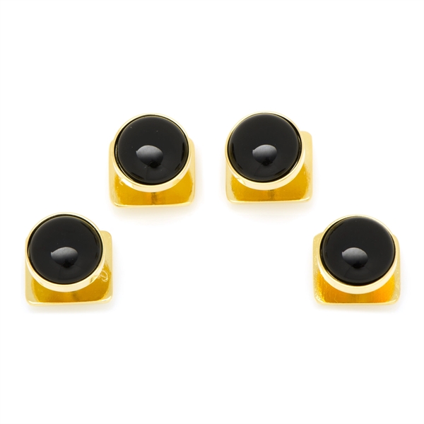 Custom Enamel Tuxedo Stud Set - Custom Enamel Tuxedo Stud Set - Image 2 of 8