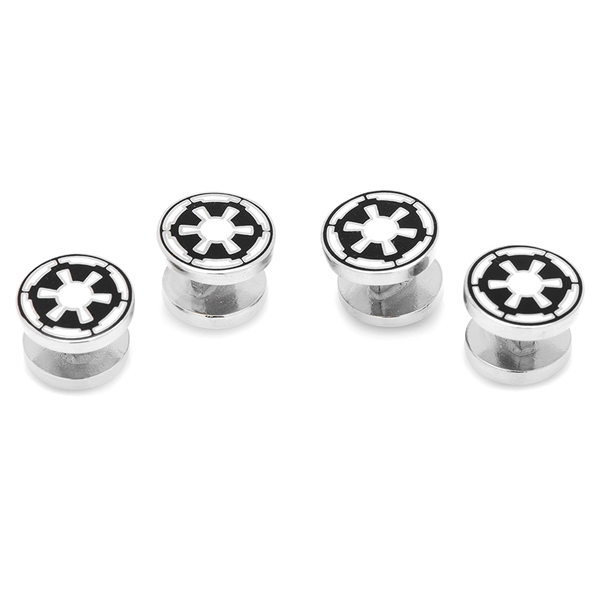 Custom Enamel Tuxedo Stud Set - Custom Enamel Tuxedo Stud Set - Image 6 of 8