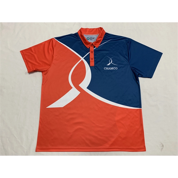 Sublimated Dry Fit Custom Men's Soccer Jersey Polo Shirts - Sublimated Dry Fit Custom Men's Soccer Jersey Polo Shirts - Image 6 of 6