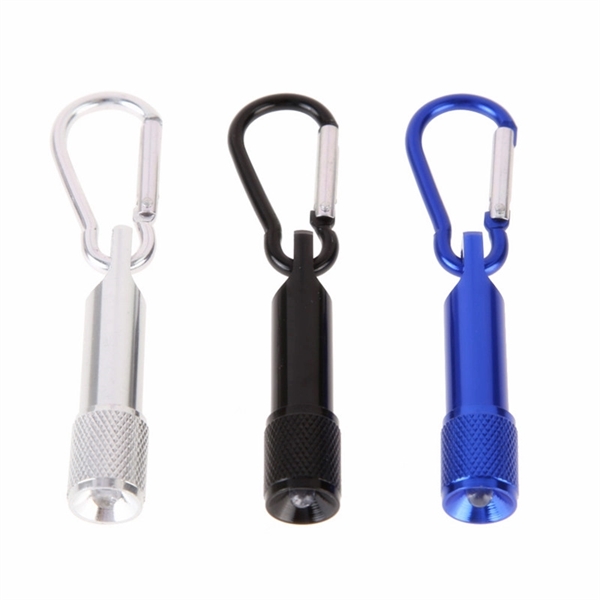 Mini Flashlight with Carabiner - Mini Flashlight with Carabiner - Image 1 of 4