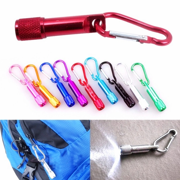 Mini Flashlight with Carabiner - Mini Flashlight with Carabiner - Image 4 of 4