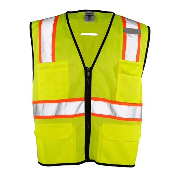 Kishigo 6 Pocket Contrast Class 2 Vest - Kishigo 6 Pocket Contrast Class 2 Vest - Image 1 of 4