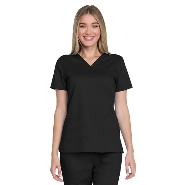 Dickies Genuine Industrial Strength Women's V-Neck Top - Dickies Genuine Industrial Strength Women's V-Neck Top - Image 0 of 5