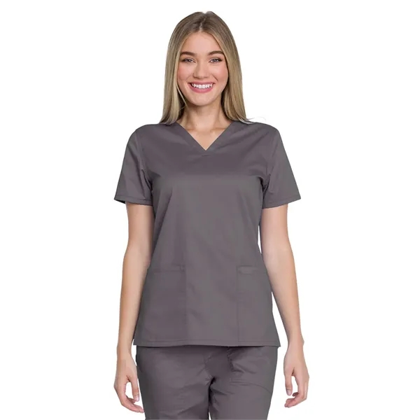 Dickies Genuine Industrial Strength Women's V-Neck Top - Dickies Genuine Industrial Strength Women's V-Neck Top - Image 3 of 5