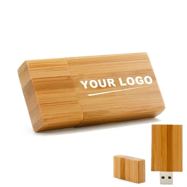 Rectangle Bamboo USB Flashdrives - Rectangle Bamboo USB Flashdrives - Image 0 of 1