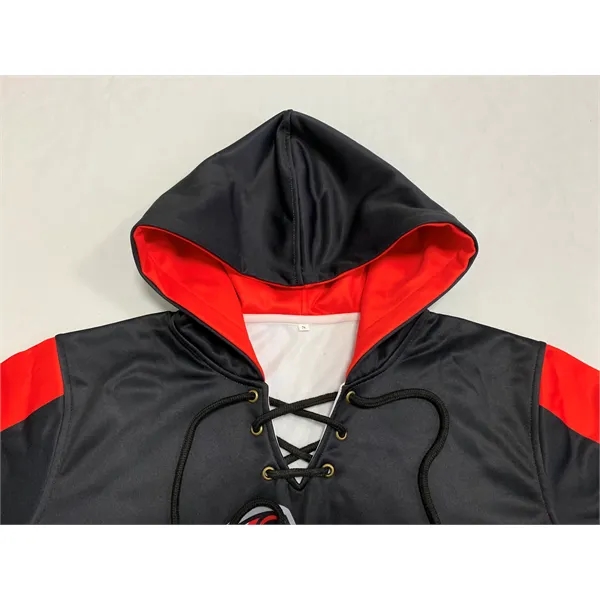 Sublimated Dry Fit Custom Men's Hoodies - Sublimated Dry Fit Custom Men's Hoodies - Image 2 of 3
