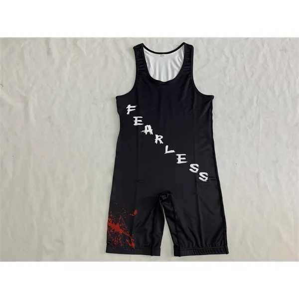 Sublimated Dry Fit Custom Men's Wrestling Singlets - Sublimated Dry Fit Custom Men's Wrestling Singlets - Image 1 of 3