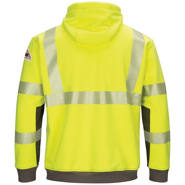 Bulwark® Men's Hi-Visibility Color Block Fleece Sweatshirt - Bulwark® Men's Hi-Visibility Color Block Fleece Sweatshirt - Image 1 of 2