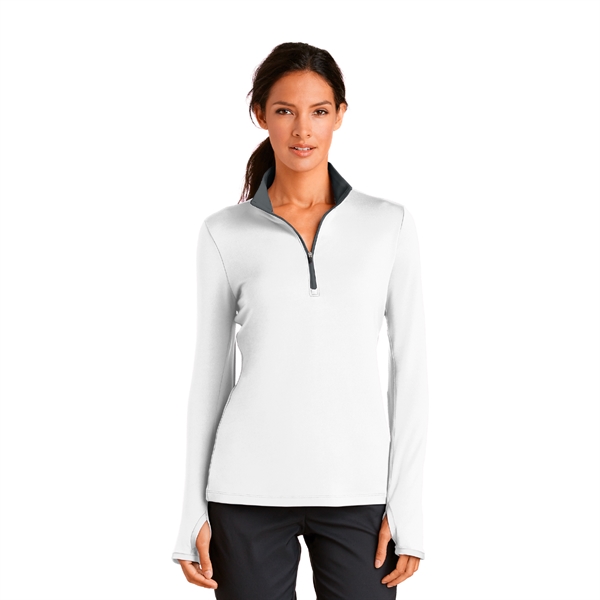 Nike Ladies Dri-FIT Stretch 1/2-Zip Cover-Up - Nike Ladies Dri-FIT Stretch 1/2-Zip Cover-Up - Image 3 of 5