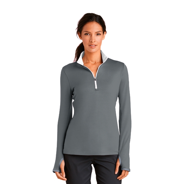 Nike Ladies Dri-FIT Stretch 1/2-Zip Cover-Up - Nike Ladies Dri-FIT Stretch 1/2-Zip Cover-Up - Image 4 of 5