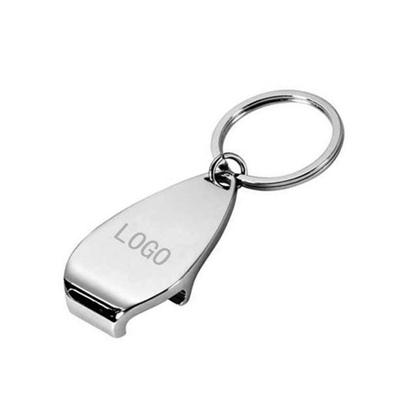 Water Shaped Bottle Opener with Keychain - Water Shaped Bottle Opener with Keychain - Image 0 of 0