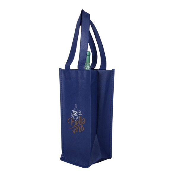 Hospitality Non-Woven Wine Bag (1 Color Imprint) - Hospitality Non-Woven Wine Bag (1 Color Imprint) - Image 4 of 9