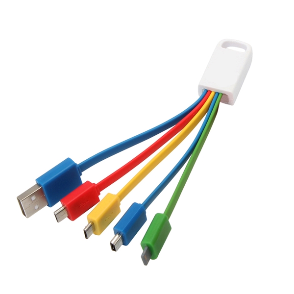 Deluxe 5-in-1 USB Charging Cable Mobile Charger incl Type C - Deluxe 5-in-1 USB Charging Cable Mobile Charger incl Type C - Image 3 of 8