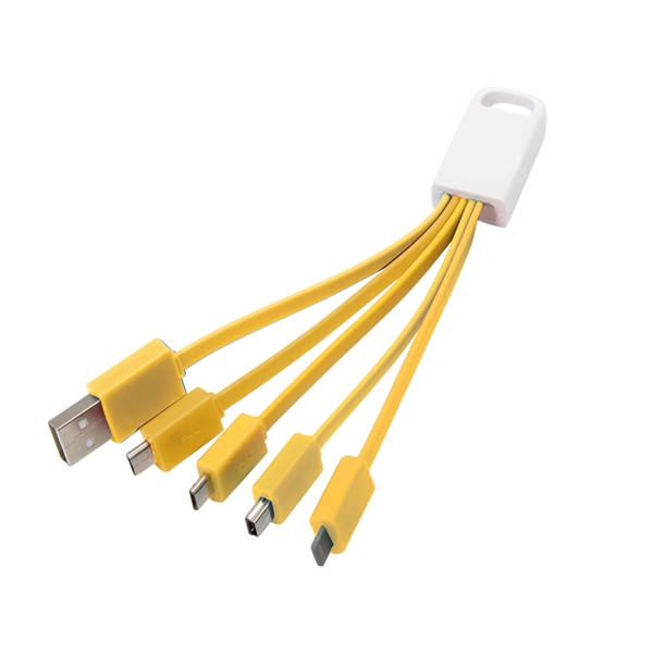 Deluxe 5-in-1 USB Charging Cable Mobile Charger incl Type C - Deluxe 5-in-1 USB Charging Cable Mobile Charger incl Type C - Image 4 of 8