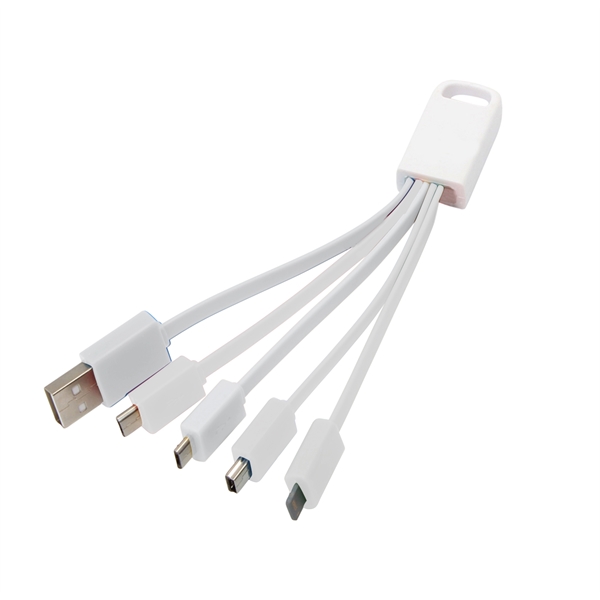Deluxe 5-in-1 USB Charging Cable Mobile Charger incl Type C - Deluxe 5-in-1 USB Charging Cable Mobile Charger incl Type C - Image 7 of 8