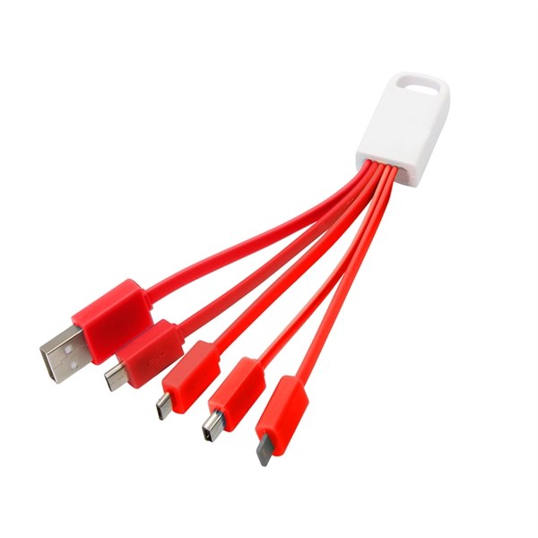 Deluxe 5-in-1 USB Charging Cable Mobile Charger incl Type C - Deluxe 5-in-1 USB Charging Cable Mobile Charger incl Type C - Image 8 of 8