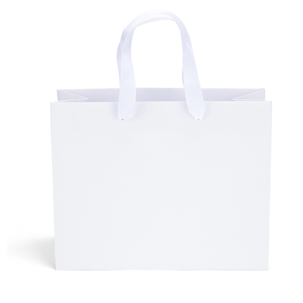 Victoria™- Ribbon-Handle Matte Eurotote - Foil Print - Victoria™- Ribbon-Handle Matte Eurotote - Foil Print - Image 5 of 7