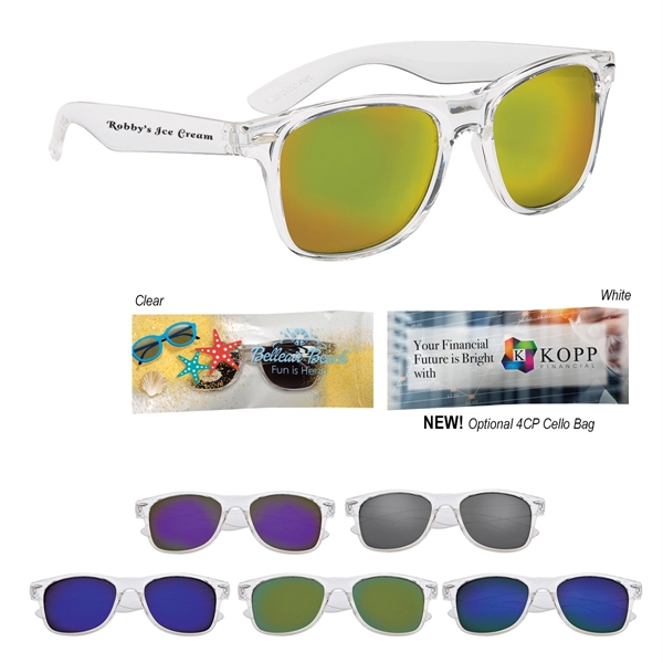 Crystalline Mirrored Malibu Sunglasses - Crystalline Mirrored Malibu Sunglasses - Image 0 of 21