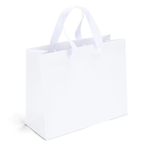 Custom Victoria™- Ribbon-Handle Matte Eurotote - Foil Print