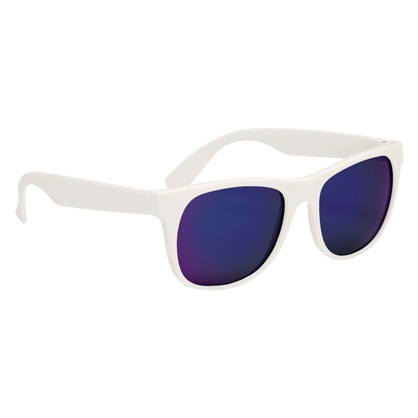 Rubberized Mirrored Sunglasses