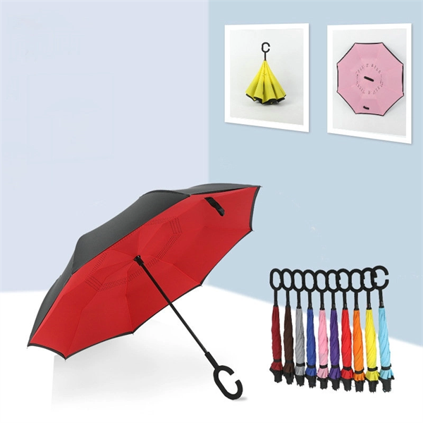 Deluxe Inverted Reverse Umbrella - Deluxe Inverted Reverse Umbrella - Image 0 of 1