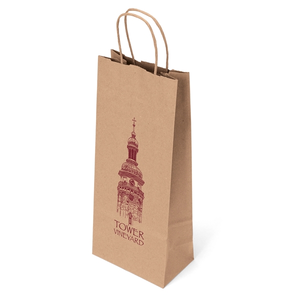 Eco Vino - Kraft-Brown Shopper - Flexo Ink Print - Eco Vino - Kraft-Brown Shopper - Flexo Ink Print - Image 0 of 3