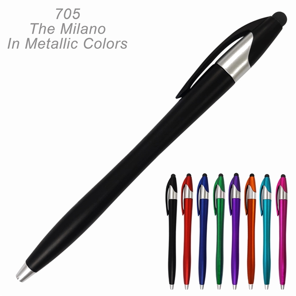 Popular The Milano Stylus Ballpoint Pens in Bright Colors - Popular The Milano Stylus Ballpoint Pens in Bright Colors - Image 1 of 16