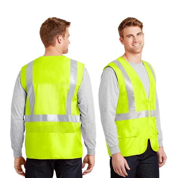 CornerStone® - ANSI 107 Class 2 Mesh Back Safety Vest - CornerStone® - ANSI 107 Class 2 Mesh Back Safety Vest - Image 1 of 2