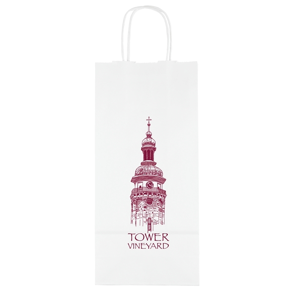 Vino - White Shopper - Flexo Ink Print