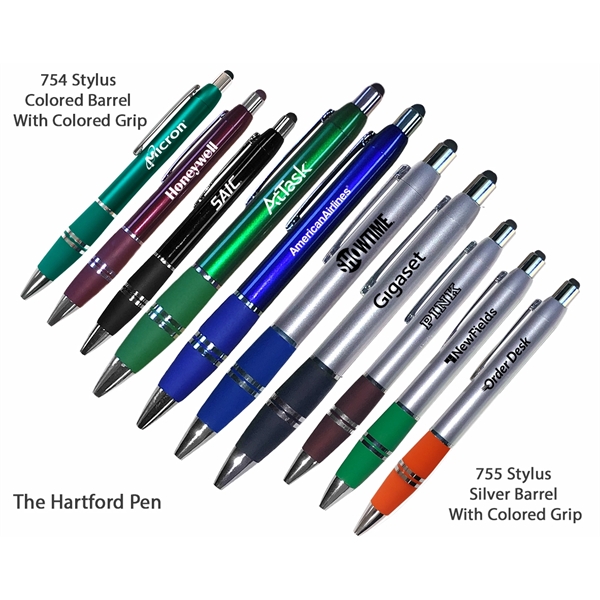 Popular Elegant Stylus Ballpoint Pens With Comfort Grip - Popular Elegant Stylus Ballpoint Pens With Comfort Grip - Image 0 of 9