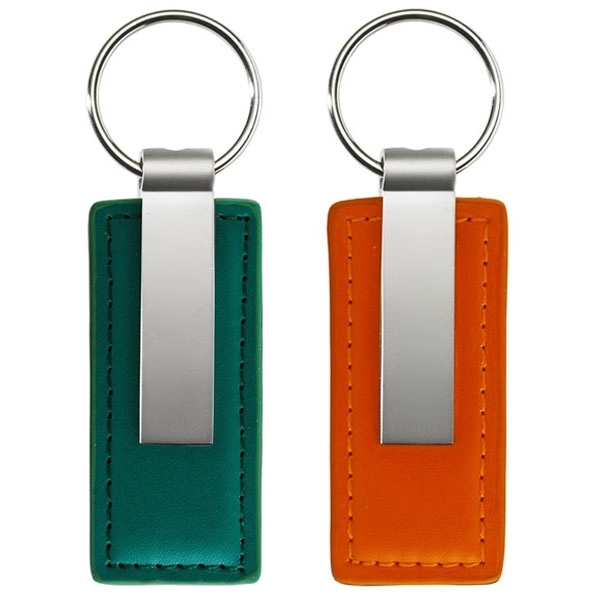 Leather & Metal Key Chain - Leather & Metal Key Chain - Image 3 of 4