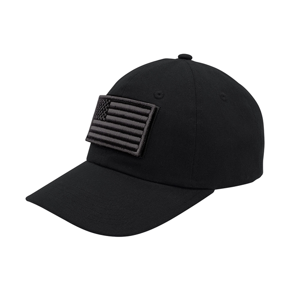 USA Flag Tactical Patch Cotton Twill Cap - USA Flag Tactical Patch Cotton Twill Cap - Image 0 of 7