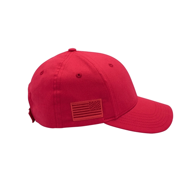 USA Deluxe Brushed Cotton Twill Cap - USA Deluxe Brushed Cotton Twill Cap - Image 6 of 6