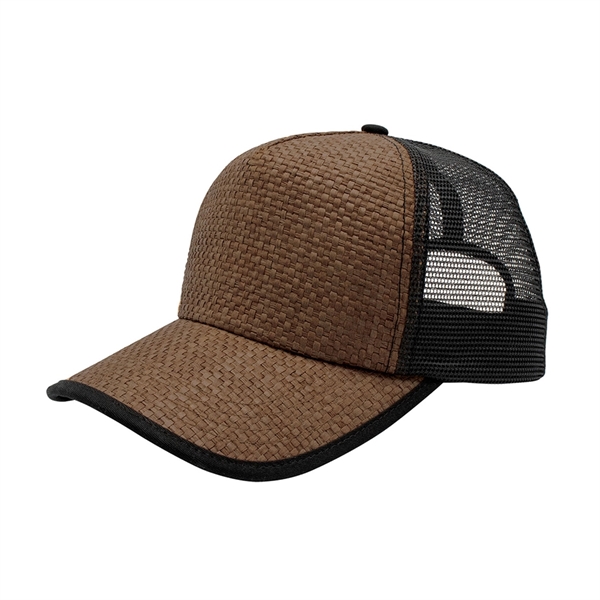 Straw Trucker Cap - Straw Trucker Cap - Image 1 of 7