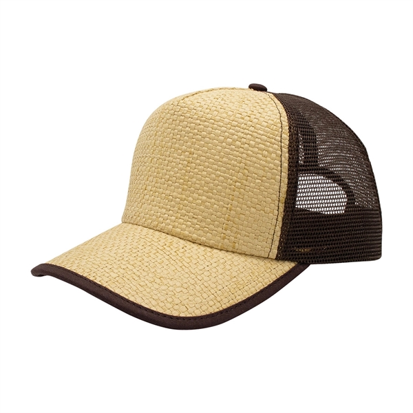 Straw Trucker Cap - Straw Trucker Cap - Image 3 of 7