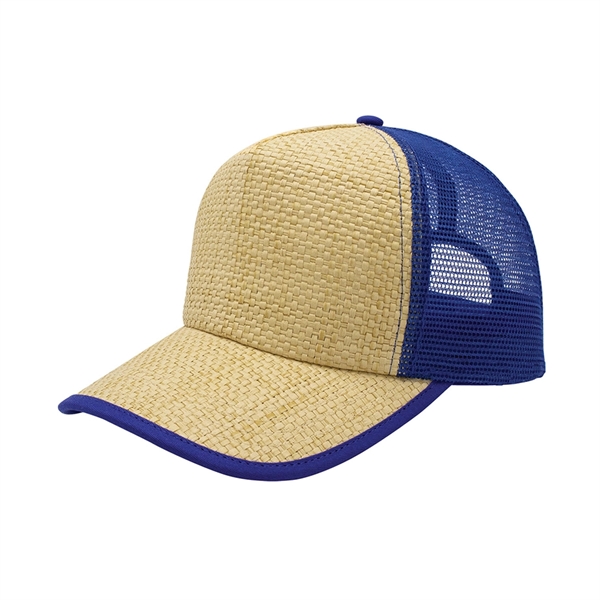 Straw Trucker Cap - Straw Trucker Cap - Image 6 of 7