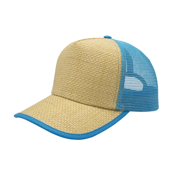 Straw Trucker Cap - Straw Trucker Cap - Image 7 of 7