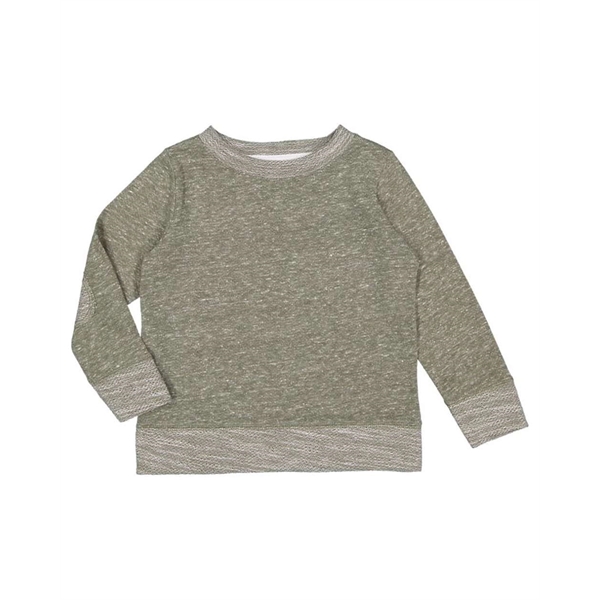 Rabbit Skins Toddler Harborside Melange French Terry Crew - Rabbit Skins Toddler Harborside Melange French Terry Crew - Image 1 of 11